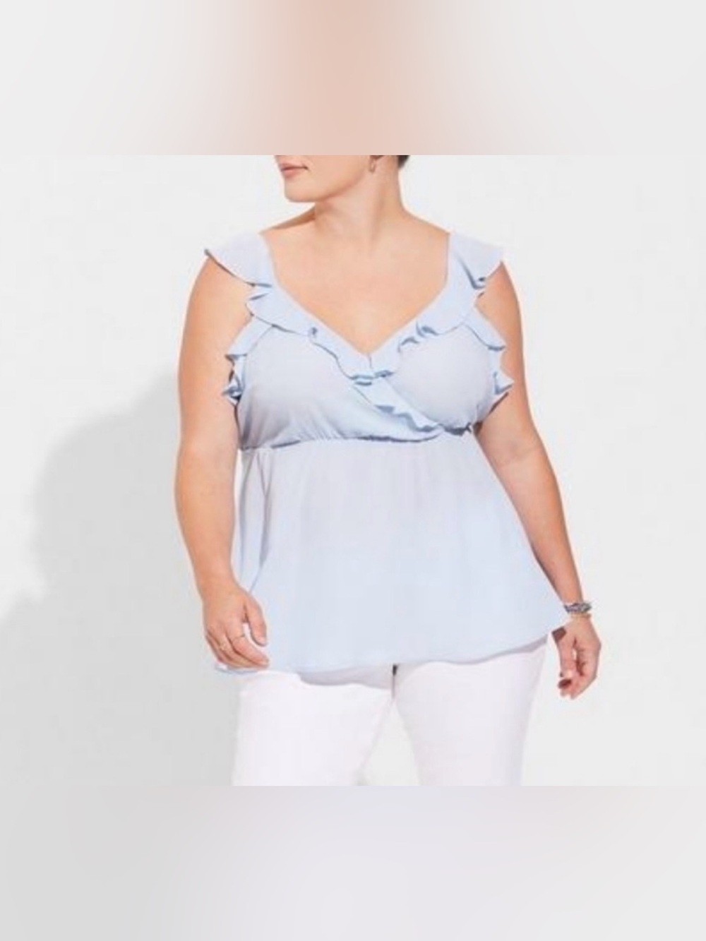 NWT Torrid peplum Georgette ruffle tank top size 4X